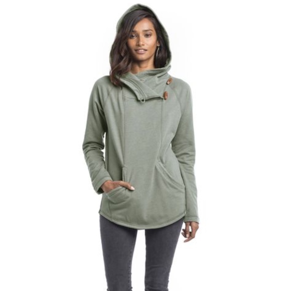 Mendocino Hoodie Pullover in Jet Black by SYNERGY - Picture 3 of 3